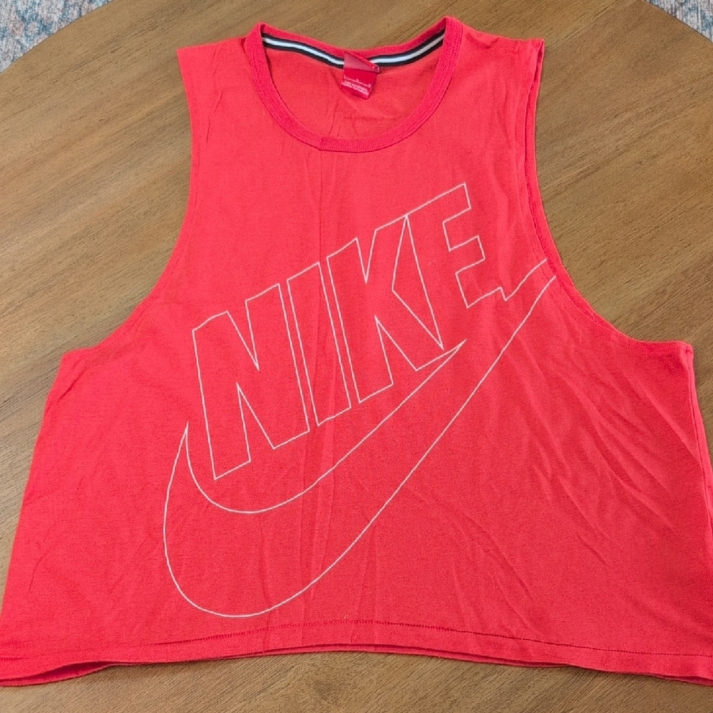 Nike Redish Orange Athletic Tank